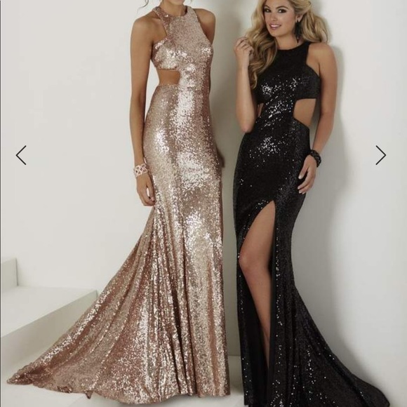 Tiffany Designs Dresses & Skirts - Tiffany Designs 16140 Rose Gold Evening Gown!
